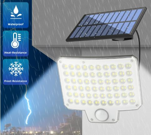 چراغ دیواری خورشیدی ۲۰۲۴ با سنسور حرکتی و روشنایی بالا