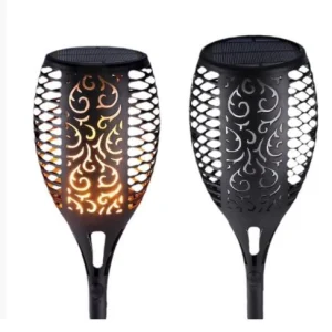 چراغ مشعلی خورشیدی با افکت شعله ۱۲ LED