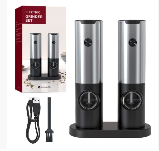 آسیاب برقی قابل شارژ نمک و فلفل