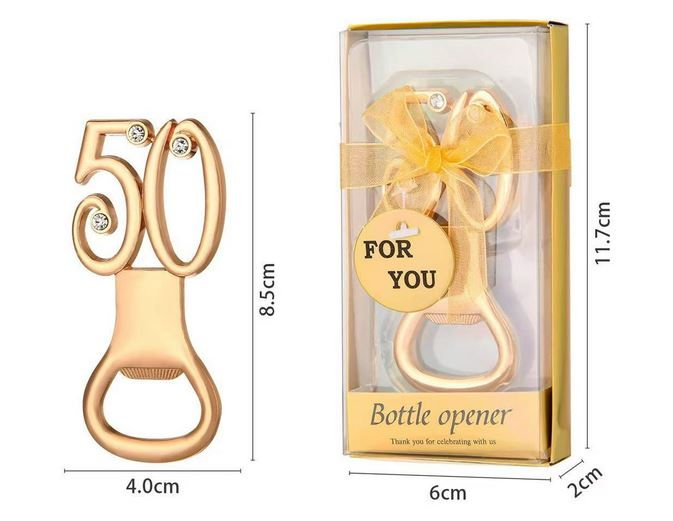 ست دربازکن عددی طلایی مخصوص هدیه تولد و مناسبتها