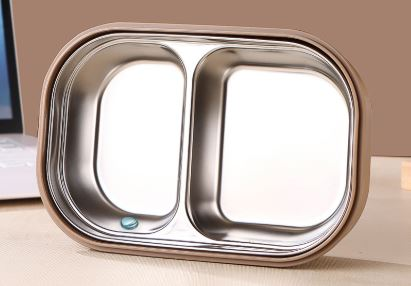 ظرف غذای کودکانه استیل ضدزنگ با طرح خرس برای مدرسه و محل کار