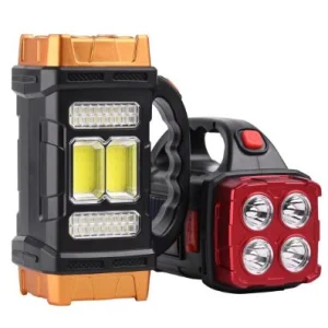 چراغ کمپینگ شارژی LED دو طرفه با پنل خورشیدی