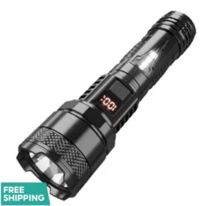 چراغ قوه LED شارژی با زوم و نور قوی مناسب گشت و فضای باز