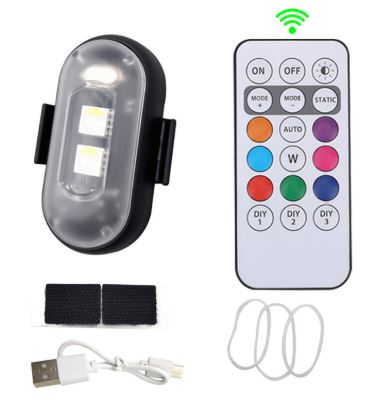 چراغ هشدار رنگی بیسیم با ریموت برای خودرو، موتورسیکلت و پهپاد