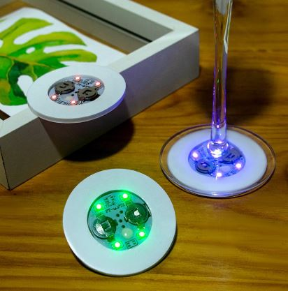 زیرلیوانی نورانی LED مناسب بازار شب و مراسم