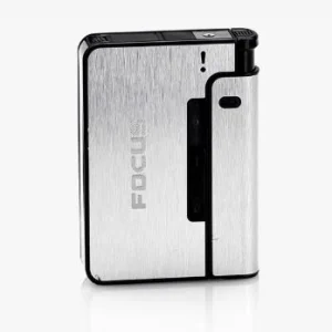 جعبه سیگار فلزی خلاقانه با فندک قابل تعویض