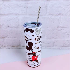 فلاسک کارتونی استیل با نی سبک ژاپنی