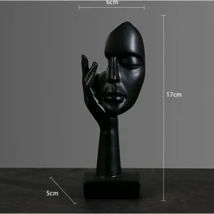 مجسمه دکوری رزینی طرح چهره انتزاعی سبک اروپایی