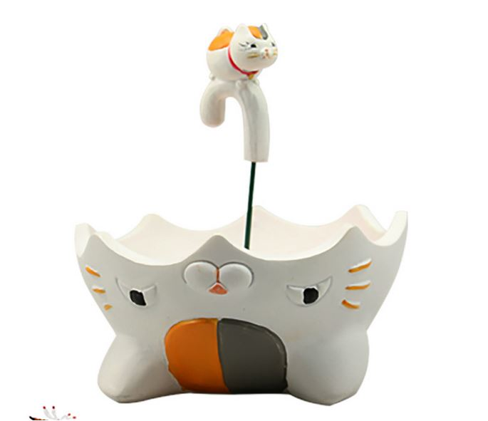 گلدان فانتزی کارتونی رزینی طرح گربه سیاه و شاهزاده کوچولو