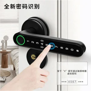 قفل دیجیتال اثر انگشتی و رمزی تمام‌خودکار