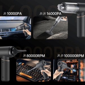 جارو شارژی پرقدرت خودرو با قابلیت دمنده و بادکننده