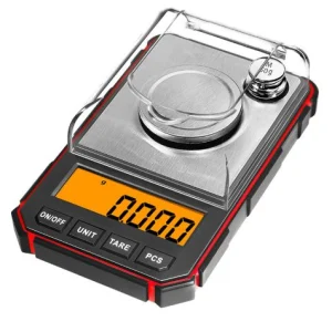 ترازوی دقیق جیبی دیجیتال ۵۰ گرمی با دقت ۰.۰۰۱ گرم
