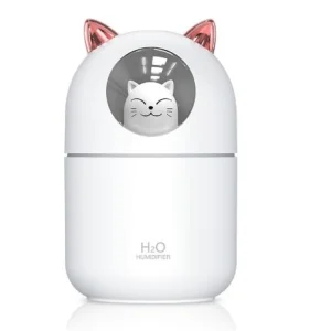 دستگاه بخور رومیزی شارژی فانتزی مدل گربه مناسب اتاق خواب و میز کار