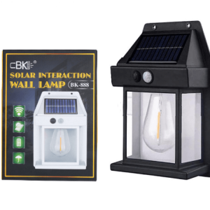 چراغ دیواری خورشیدی فضای باز با سنسور حرکتی و سه حالت نوردهی