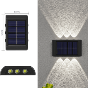 چراغ دیواری خورشیدی فضای باز مدل凸镜 برند Xinyao