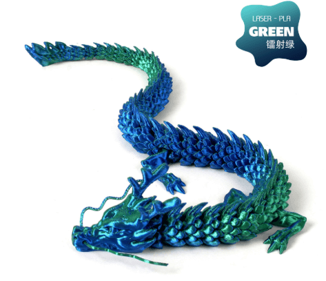 ماکت مفصلی اژدهای چینی چاپ سهبعدی