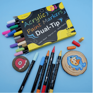 ست ماژیک دو سر آکریلیک Flysea – ۲۴ رنگ