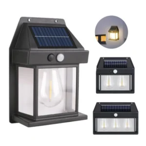 چراغ خورشیدی دیواری حیاطی با سنسور حرکتی