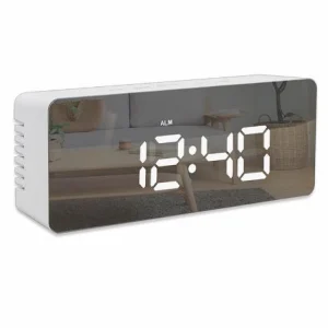 ساعت زنگ‌دار دیجیتال LED آینه‌ای برای کودکان و سالمندان