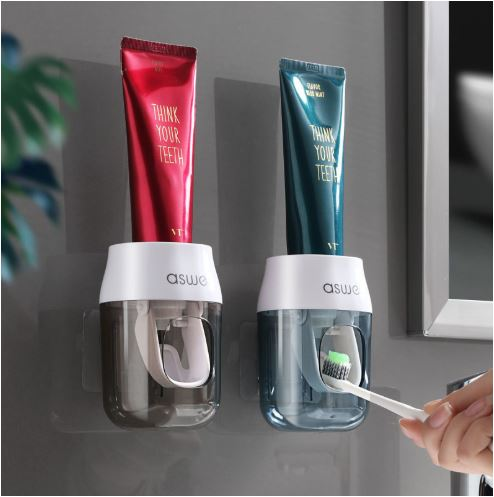 جا مسواکی و خمیر دندان دیواری اتوماتیک بدون نیاز به سوراخکاری