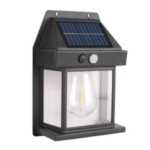 چراغ دیواری خورشیدی طرح تنگستنی مناسب باغ و ویلا