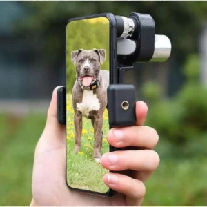 تلسکوپ مینی تک‌چشمی 10×20 با بدنه فلزی و قابلیت اتصال به گوشی