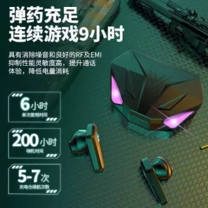 هندزفری بلوتوثی گیمینگ با تأخیر بسیار کم و طراحی نیمه‌گوشی