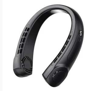 پنکه گردنی مینی یخ‌سرد با شارژ USB، بی‌صدا و بدون پره