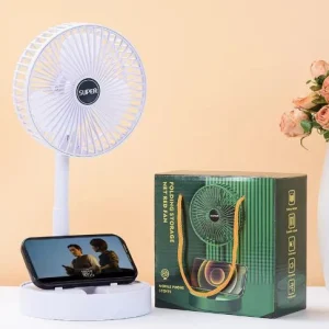 پنکه رومیزی تاشو شارژی و بی‌صدا مدل کوچک