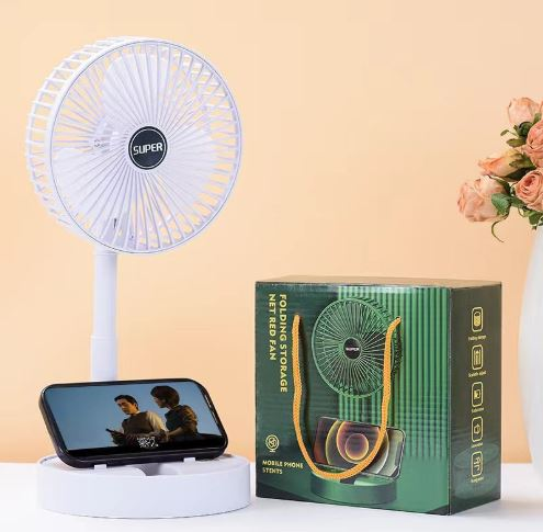 پنکه رومیزی تاشو شارژی و بیصدا مدل کوچک