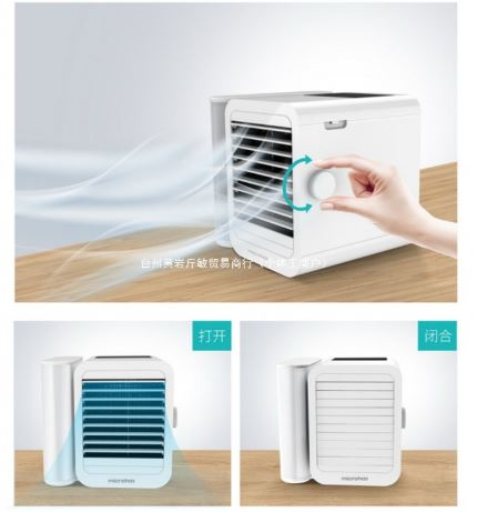 پنکه رومیزی مهپاش – فن خنککننده رومیزی با اسپری یخ و صدای کم مناسب آشپزخانه یا دفتر