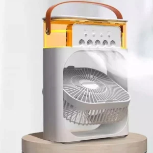 پنکه رومیزی ۵ نازله مه‌پاش USB – چندکاره مخصوص دانشجویان و دفتر