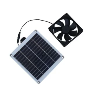 فن خورشیدی ۱۰ وات دوگانه برای تهویه لانه حیوانات و مرغداری