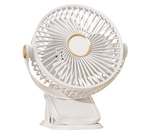 فن گردش هوای رومیزی بیصدا با نور رنگی و موتور بیبرس، قابل شارژ