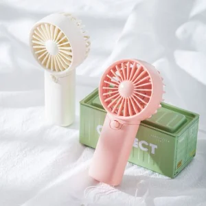 پنکه دستی مینی باتری‌خور – باد قوی و قابل حمل مخصوص دانش‌آموزان و فضای باز