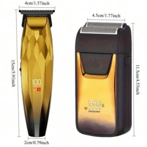 ست اصلاح مردانه LARGNER با ریش‌تراش فویلی و موزن بینی