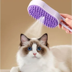 برس ماساژ و بخار مخصوص گربه با قابلیت پاشش آب