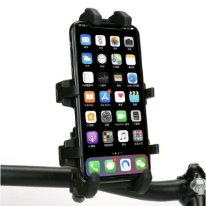 پایه نگهدارنده موبایل موتور سیکلت مدل هشت‌پا با شارژر USB