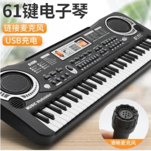 ارگ اسباب‌بازی ۶۱ کلید با میکروفون