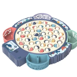 اسباب‌بازی ماهیگیری مغناطیسی چرخان با موسیقی