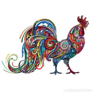 پازل چوبی حیوانات نامنظم مدل فیل آبی