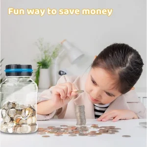 قلک دیجیتال بزرگ شمارش‌گر سکه – طرح بشکه‌ای هوشمند