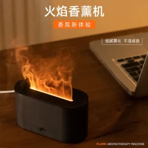 دستگاه خوشبوکننده طرح شعله با چراغ رنگی و تایمر