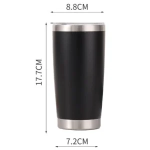 لیوان خودرو استیل دوجداره ۲۰ اونسی