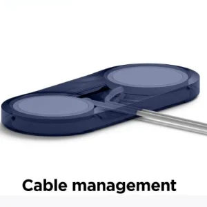 پایه شارژ بی‌سیم سیلیکونی ۲ در ۱ مناسب آیفون و هندزفری