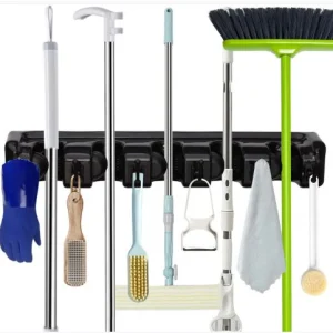 گیره نگهدارنده چندکاره تی و جارو با قلاب آویزی