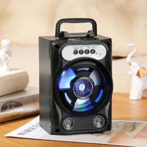 اسپیکر بلوتوثی قابل حمل با میکروفون، ساب‌ووفر فضای باز