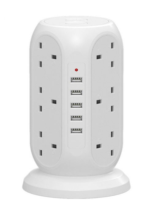 چندراهی برق هوشمند ایستاده با ۵ پورت USB مخصوص بازار انگلستان