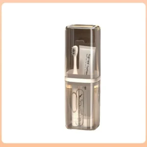 ست لیوان و جعبه مسواک مسافرتی قابل‌حمل