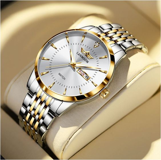 ساعت مچی مردانه ضدآب LANMSOM مدل LS30 با نمایش تاریخ